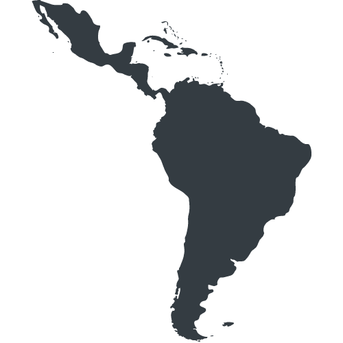 latin america in blue