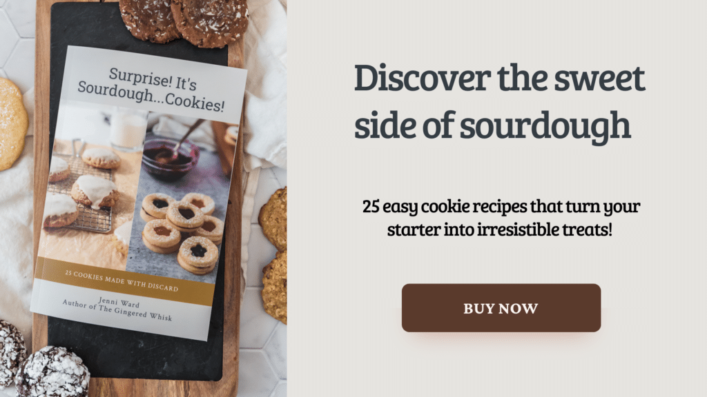 cookie book image with text and button to buy