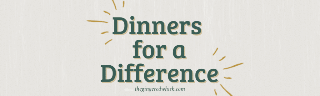 Dinners for a difference graphic banner