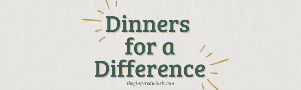 Dinners for a difference graphic banner